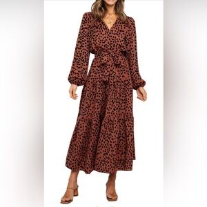 Petal & Pup Animal Print Wrap Dress